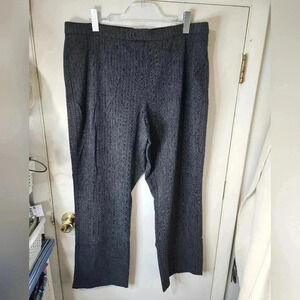 C J Banks Stretch Dress Pants Plus Size 18W Charcoal Gray, Inseam 30"